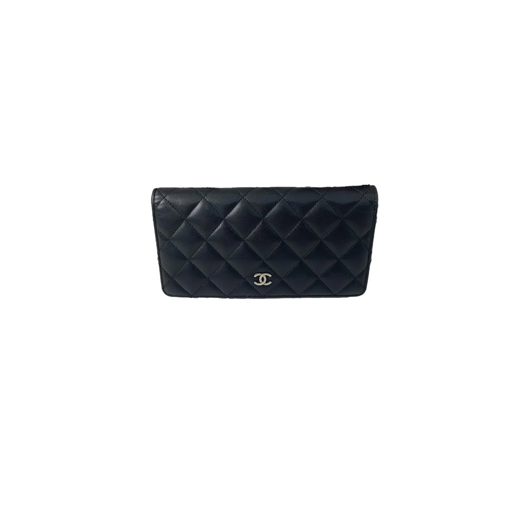 Chanel Classic Flap Wallet Black Caviar Leather 18×9cm – 97% New