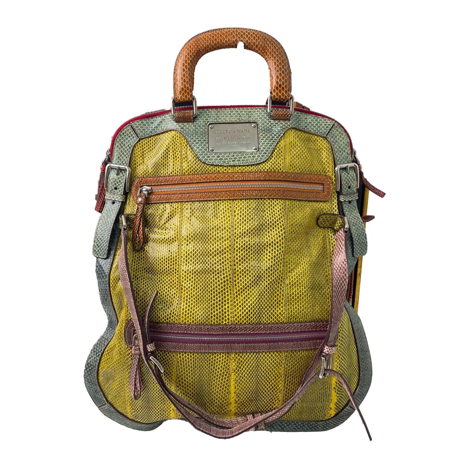 Dolce & Gabbana Leather Shoulder Handbag 38×46cm