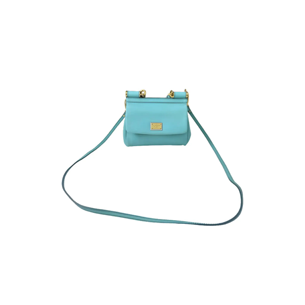 Dolce & Gabbana Sicily Mini Handbag Tiffany Blue 20×7×15cm