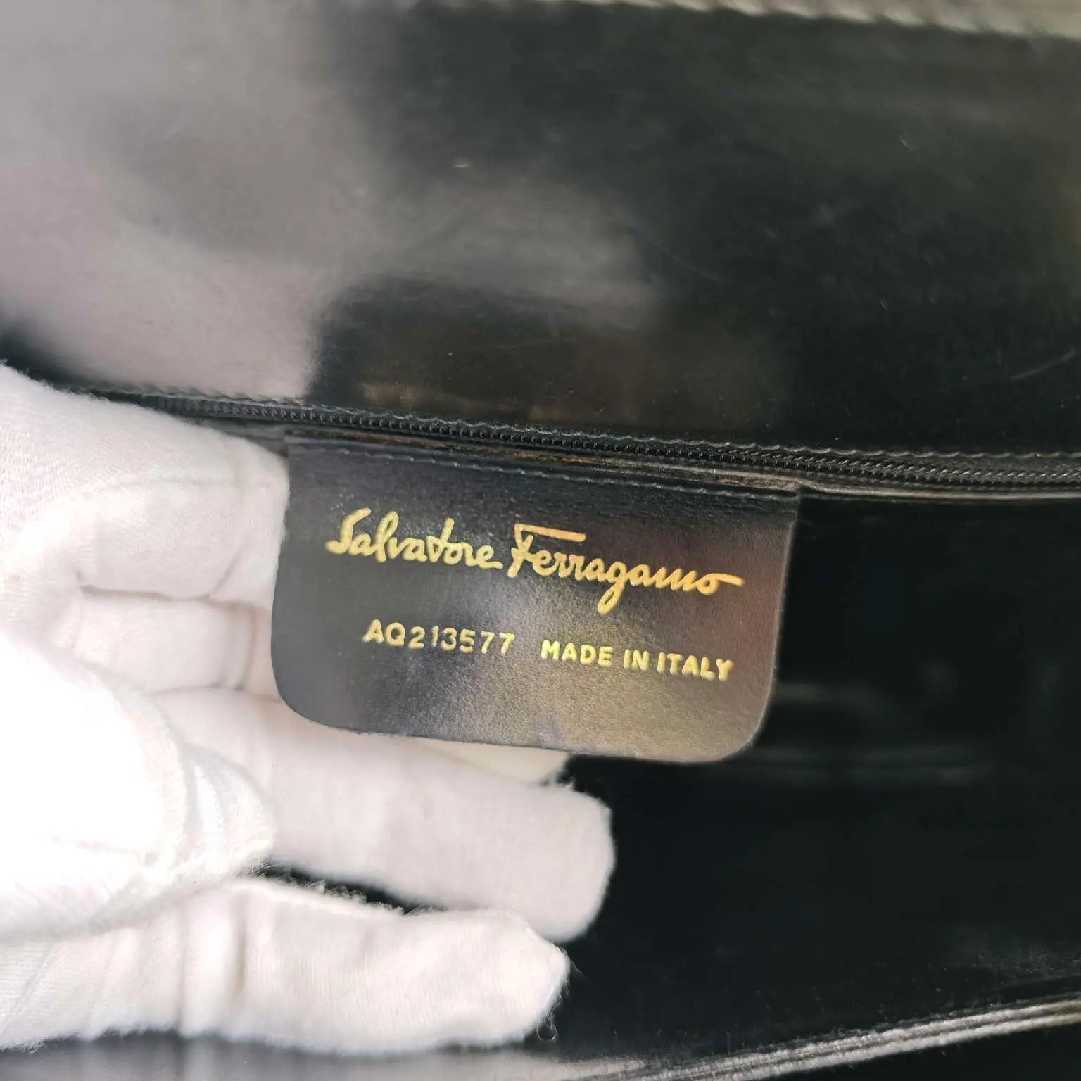 Luckybags Ferragamo Black Shoulder Bag – 27×23×10cm