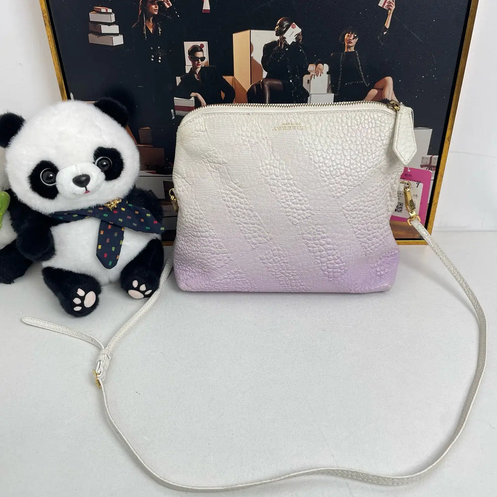 Luckybags Burberry Gradient Purple Crossbody Bag – 28×24×10cm