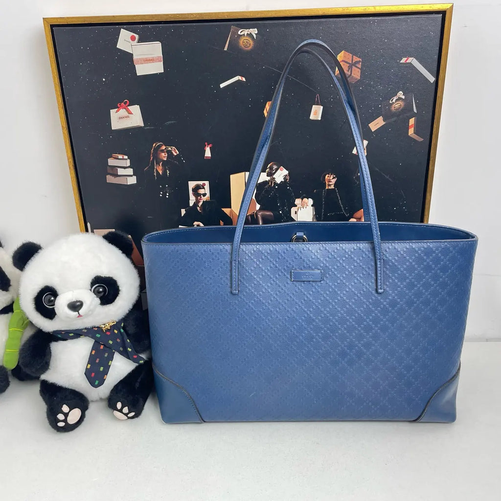 Luckybags Gucci Blue Tote Bag – 38×26×12cm