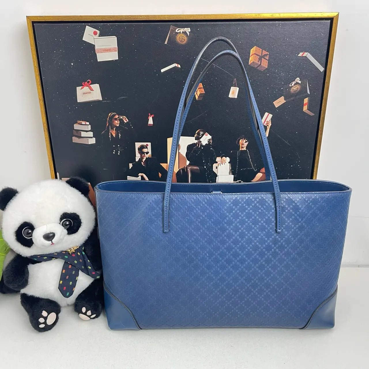 Luckybags Gucci Blue Tote Bag – 38×26×12cm