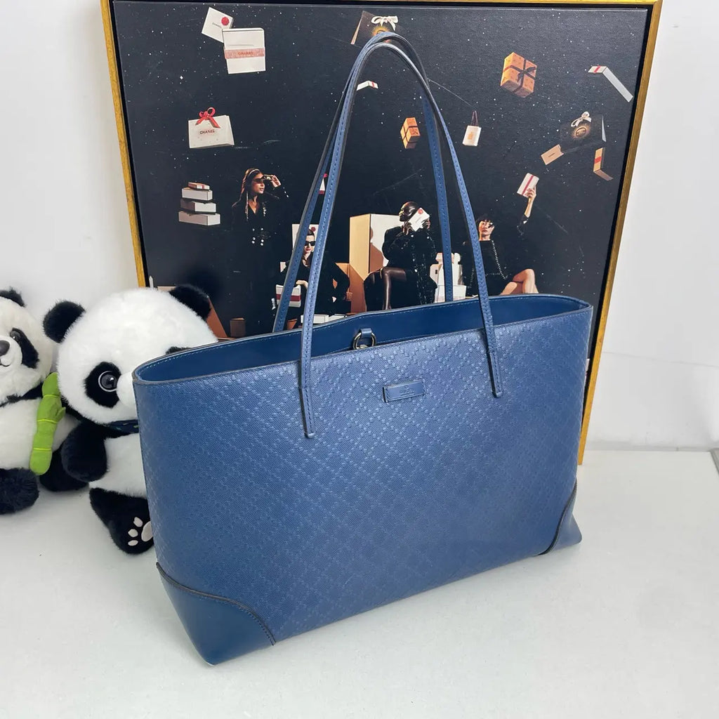Luckybags Gucci Blue Tote Bag – 38×26×12cm