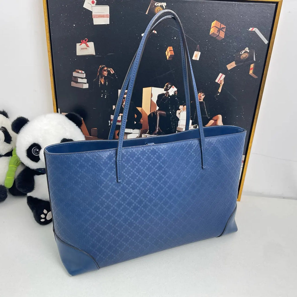 Luckybags Gucci Blue Tote Bag – 38×26×12cm