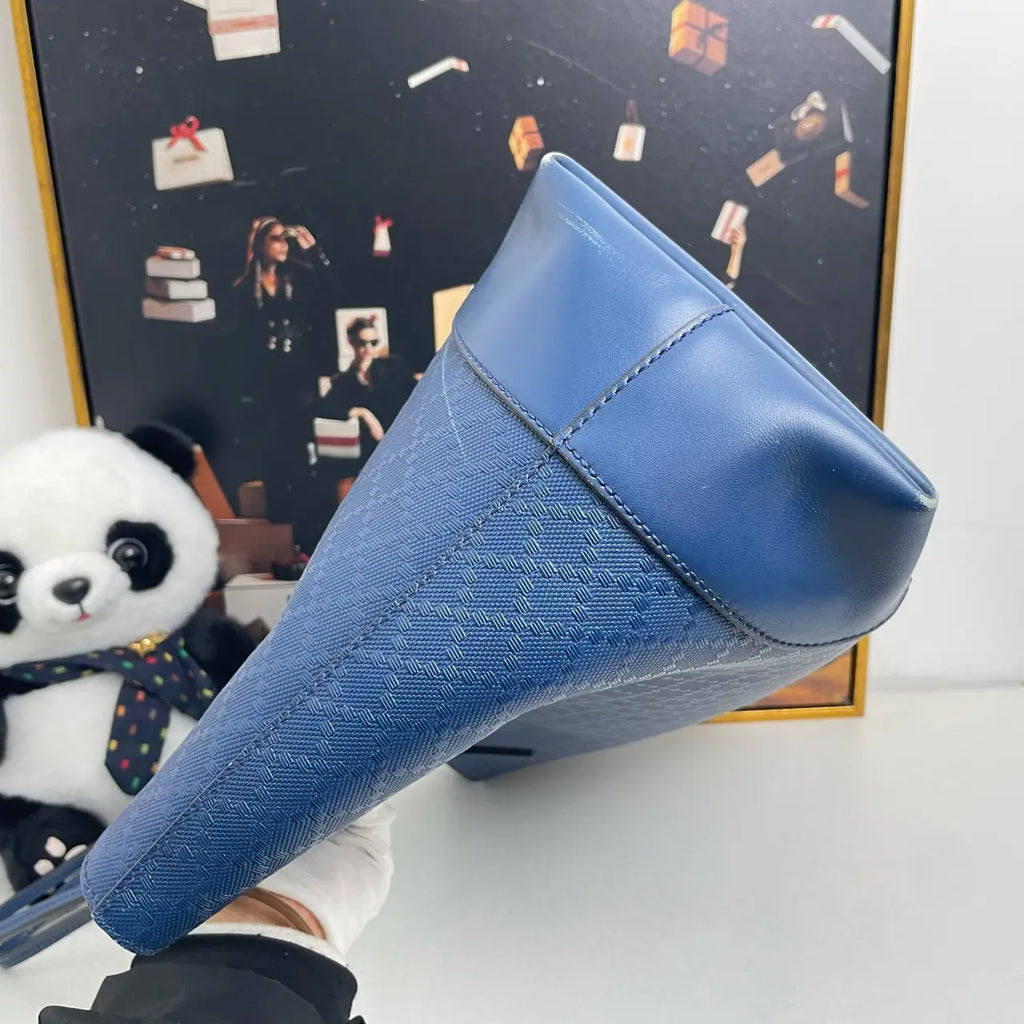 Luckybags Gucci Blue Tote Bag – 38×26×12cm
