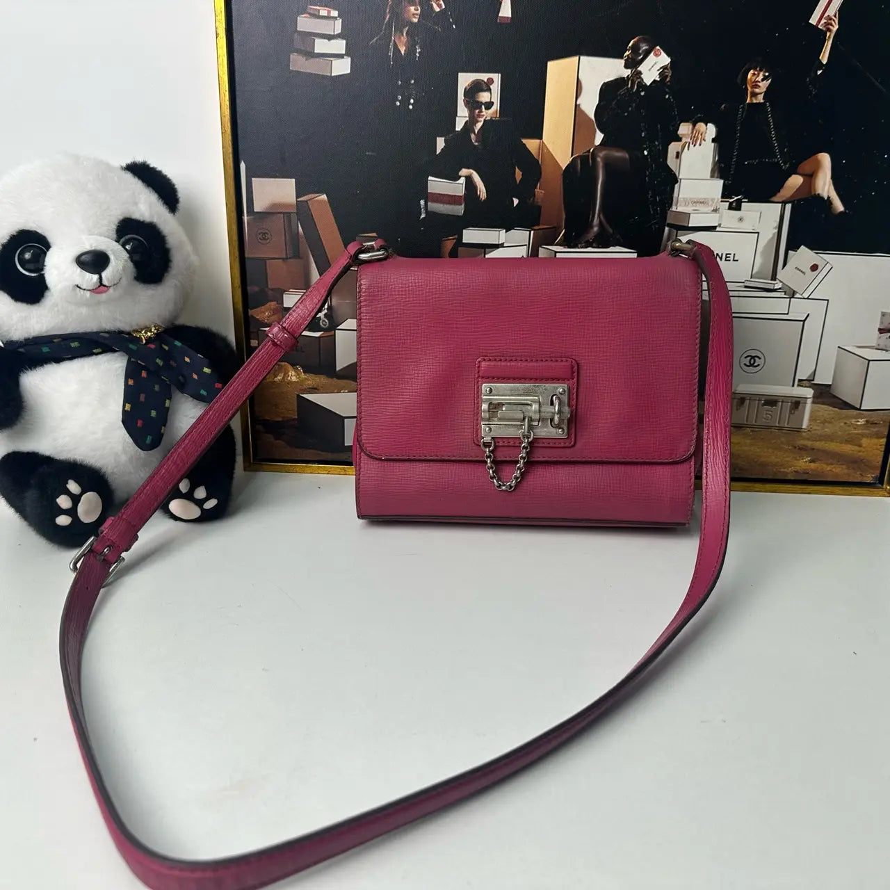 Luckybags D&G Pink Shoulder Bag – 22×17.5cm