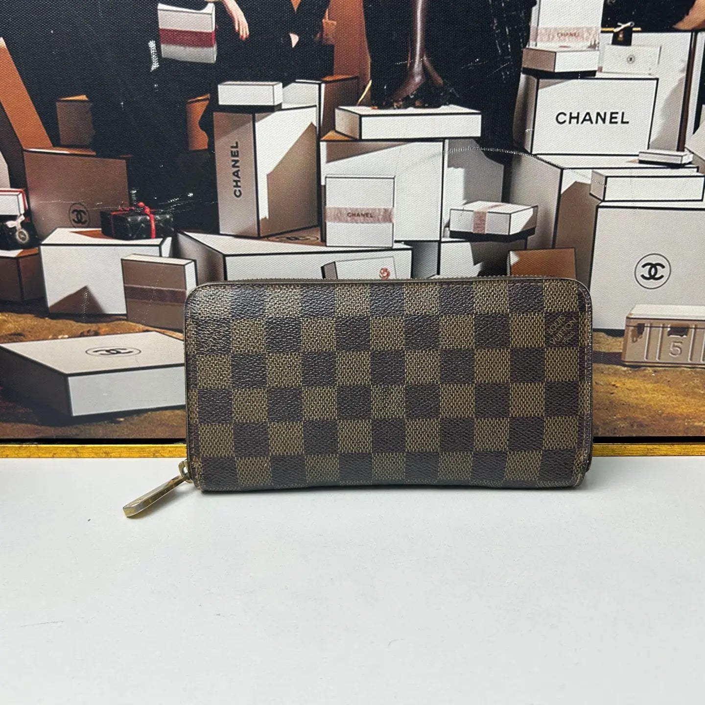 Luckybags Louis Vuitton Damier Long Wallet – 19.5×10×2cm