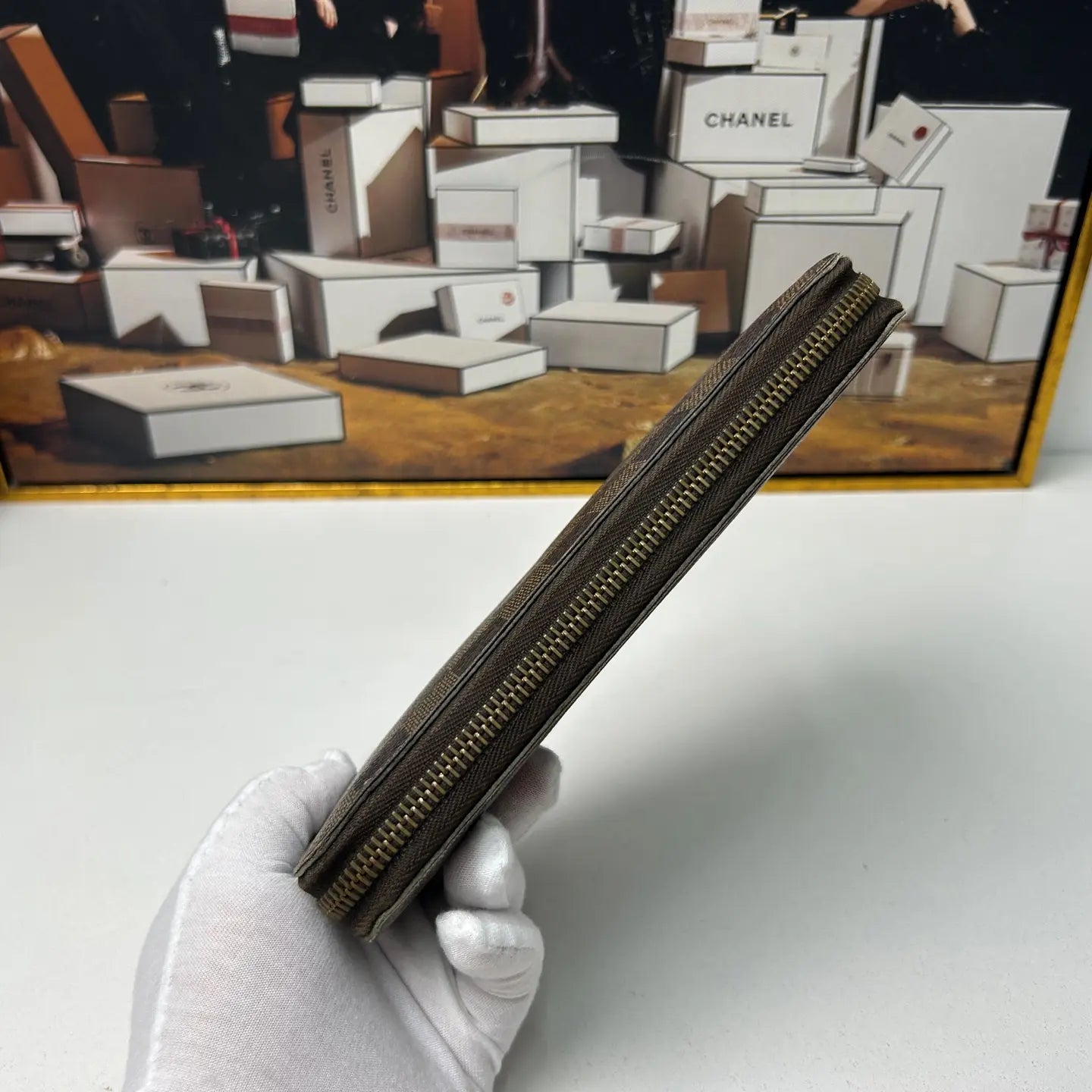 Luckybags Louis Vuitton Damier Long Wallet – 19.5×10×2cm