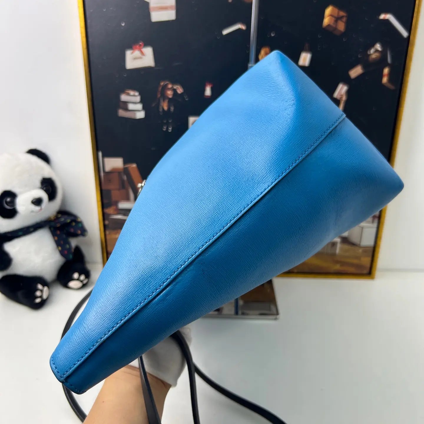 Luckybags Fendi Leather Shoulder Bag – 36×14×28cm