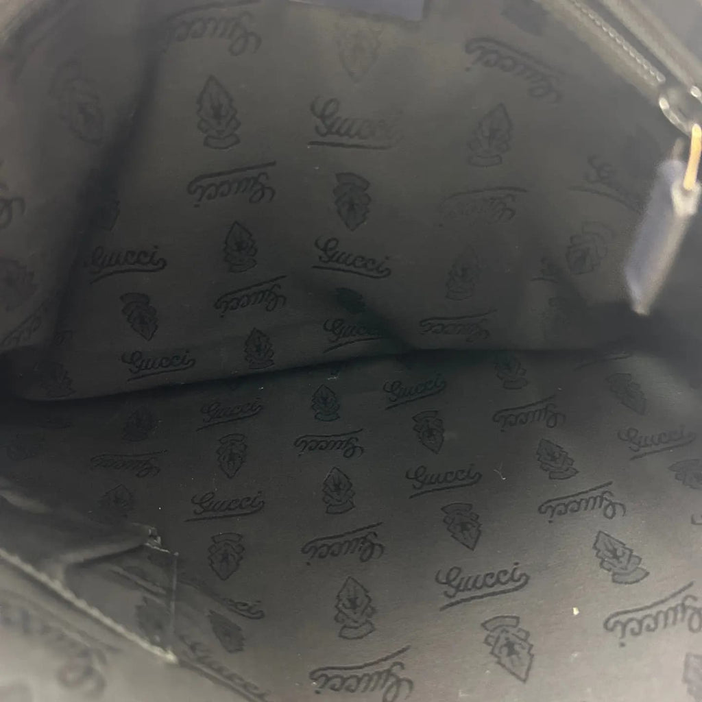 Gucci Blue Crystal Leather Shoulder Bag 33×32cm – 97% New