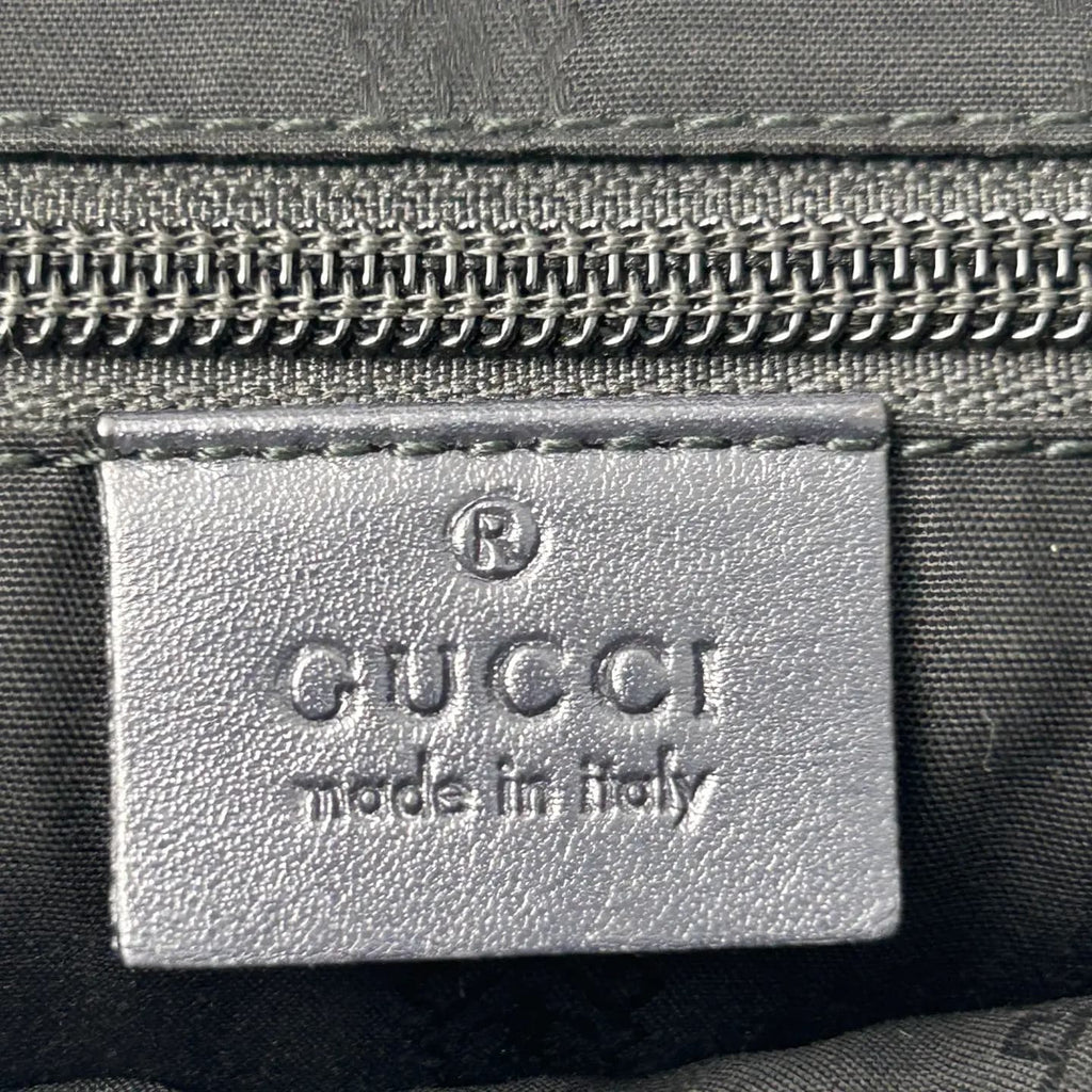 Gucci Blue Crystal Leather Shoulder Bag 33×32cm – 97% New