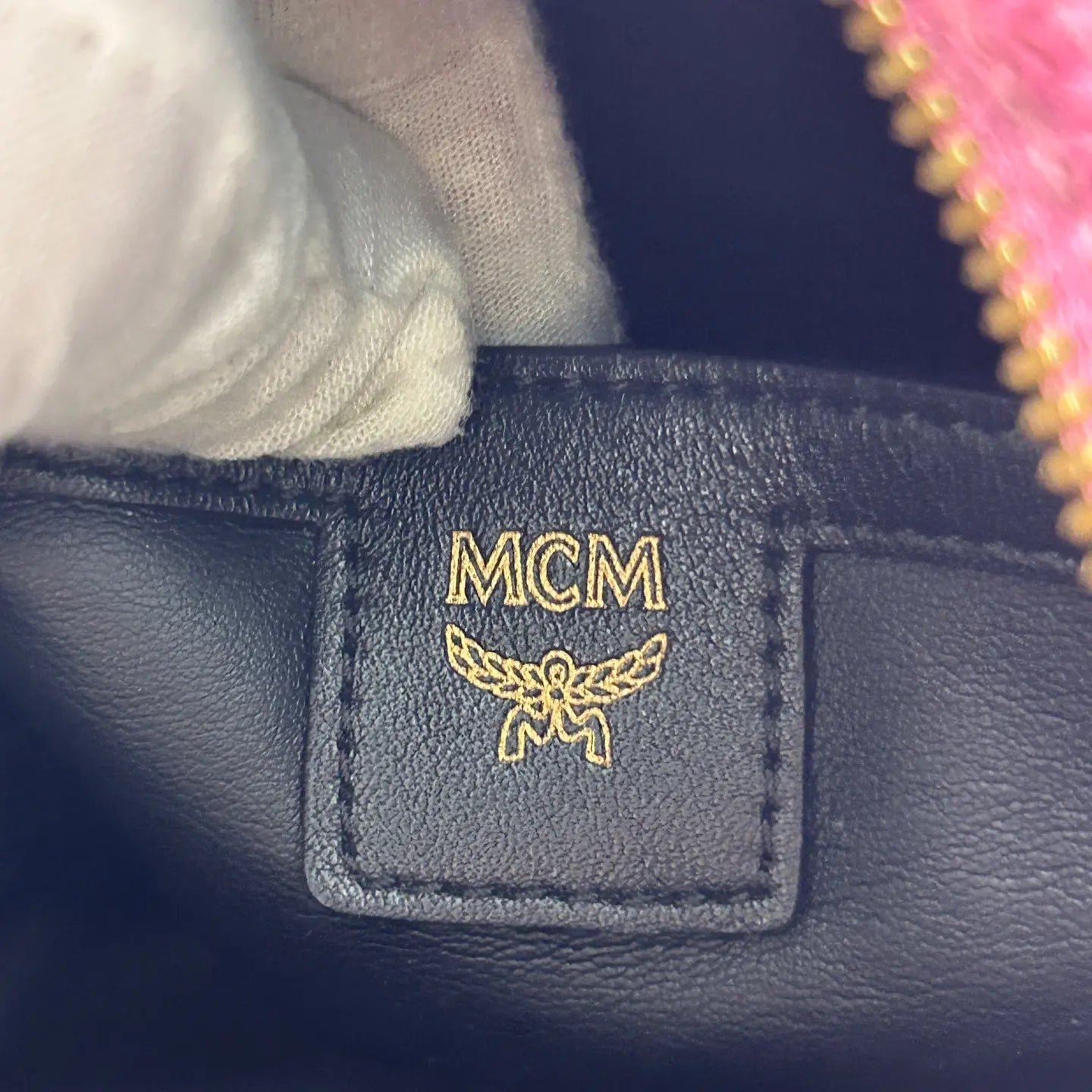 MCM Pink Leather Backpack 10.5×21.5×26cm – 95% New