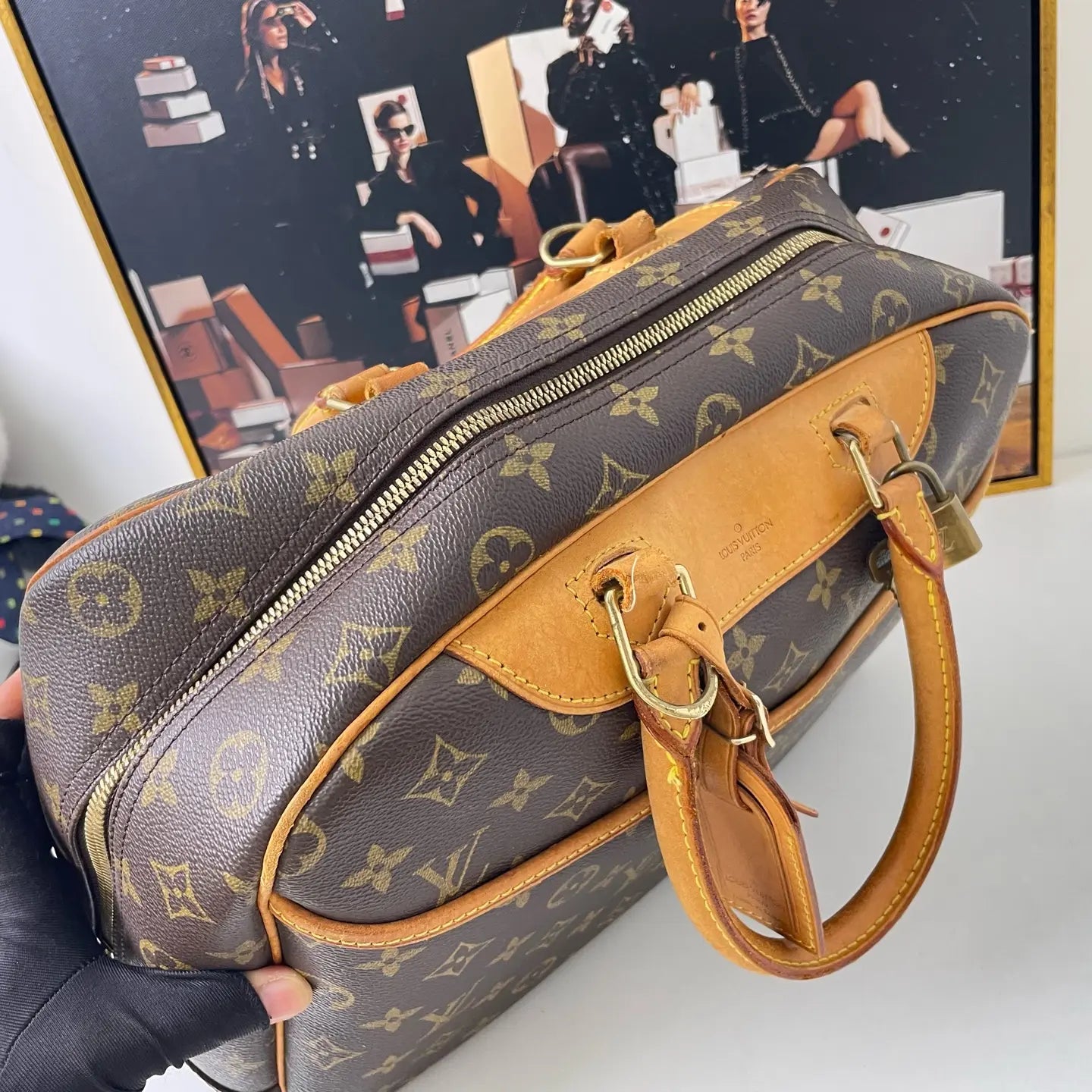 Louis Vuitton Monogram Jeannie Handbag 35×13×25cm – 95% New