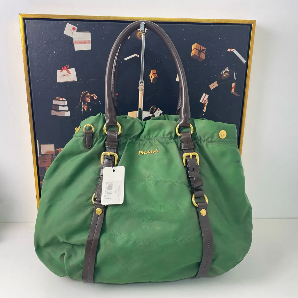 Prada Nylon Tote Handbag 34×15cm