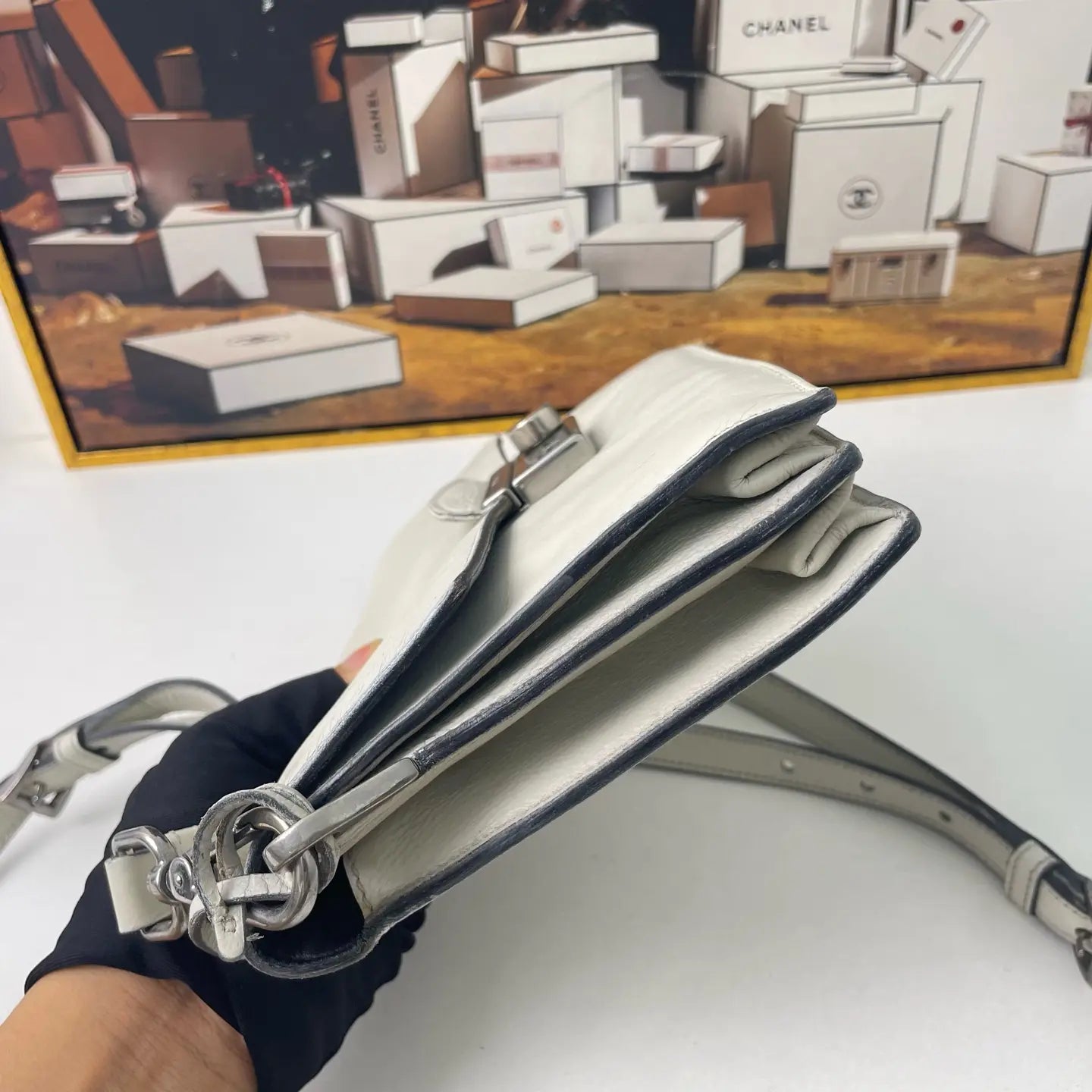 Prada Accordion Crossbody Bag 23×4cm