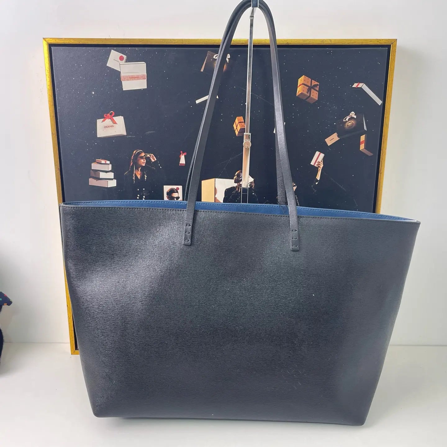 Fendi Monster Leather Tote Bag 35×14cm