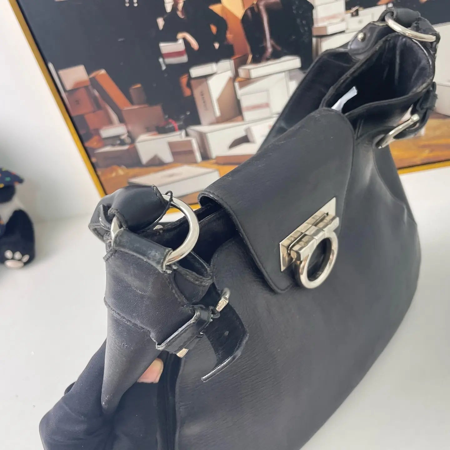 Ferragamo Shoulder Crossbody Bag 28×7cm