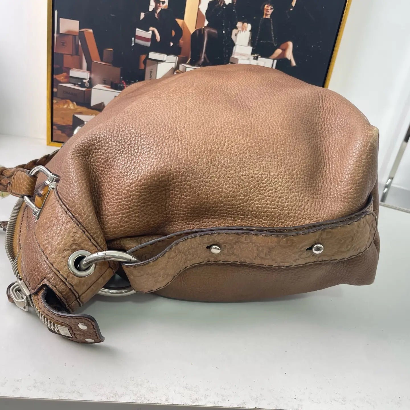 Gucci Leather Tote Handbag 40×15cm