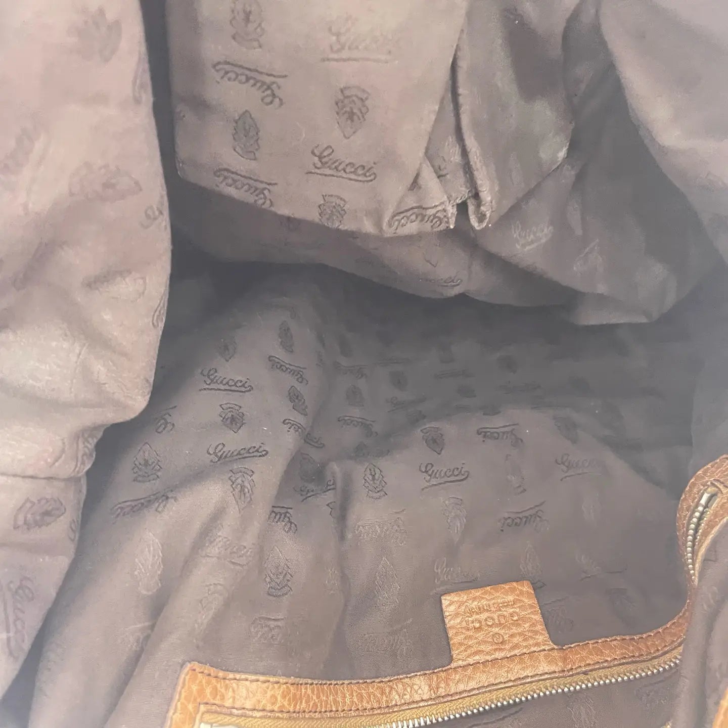 Gucci Leather Tote Handbag 40×15cm