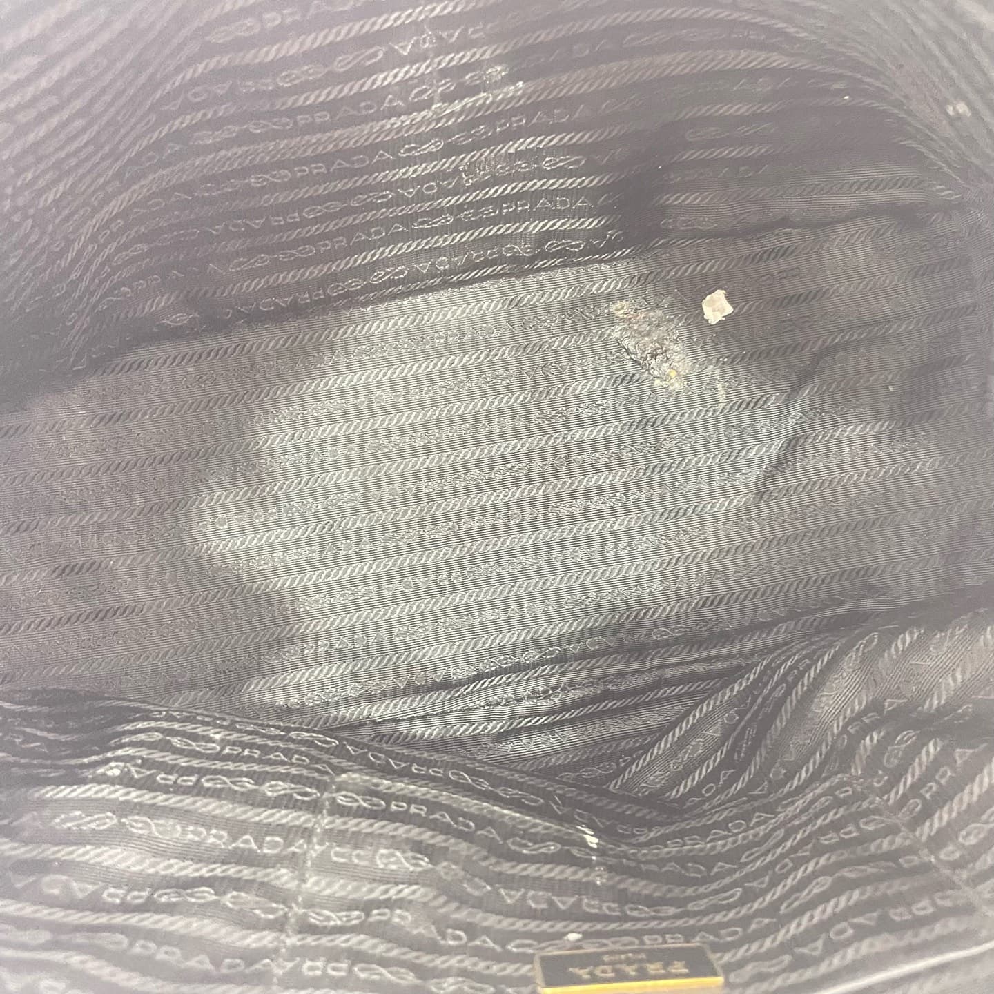 Prada Black Saffiano Leather Double Handle Bag 35×25cm