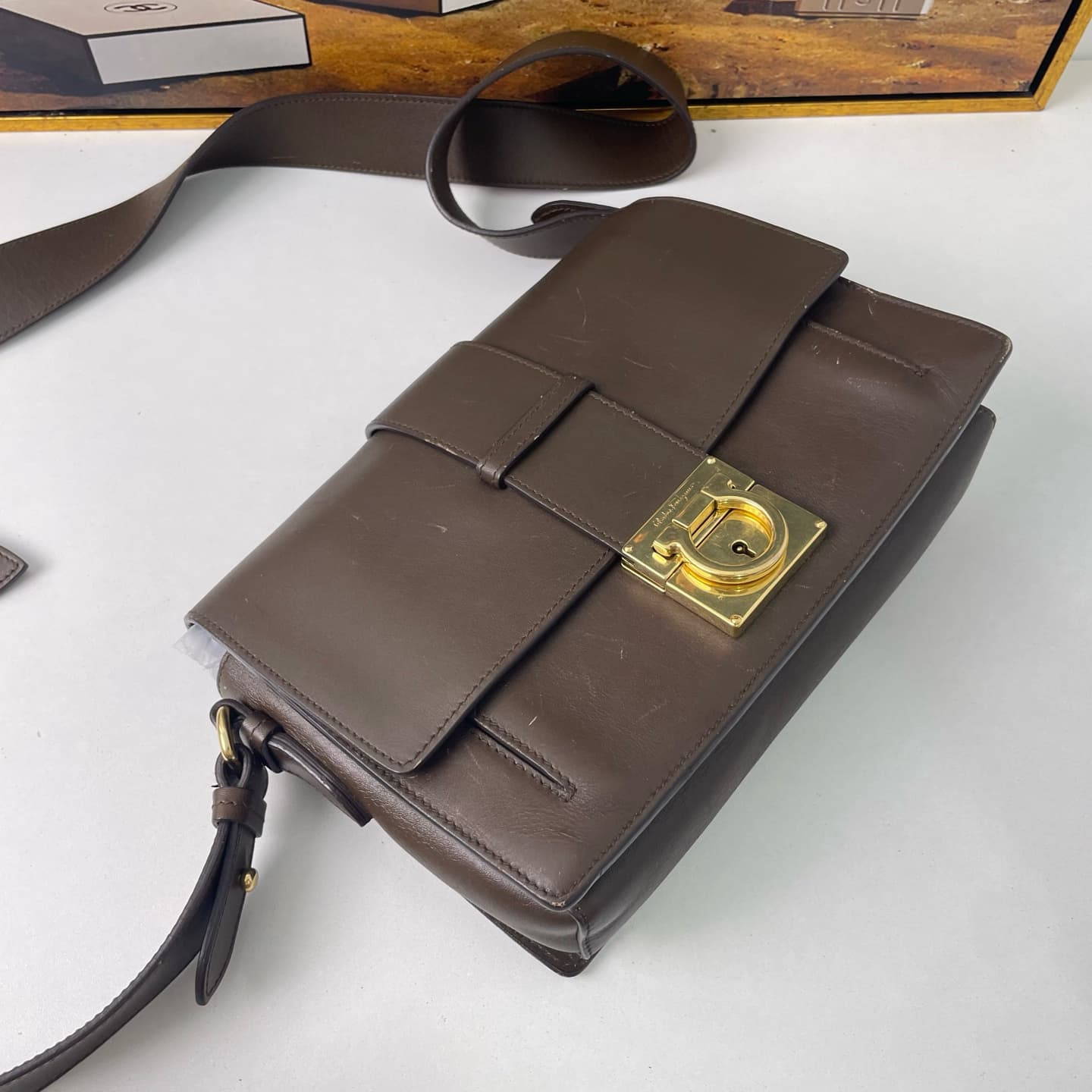 Ferragamo Crossbody Bag 21×4cm