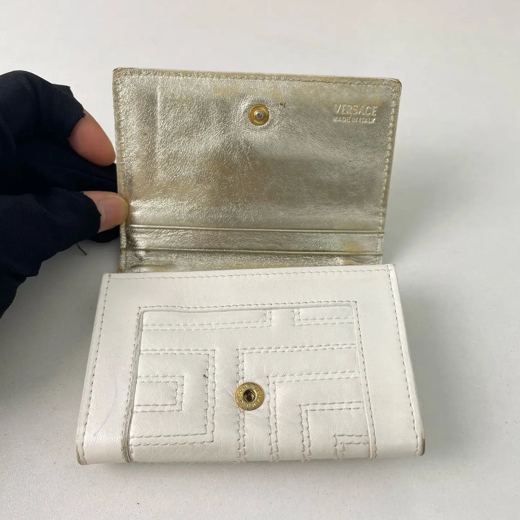Versace Leather Card Holder Wallet 11×7cm