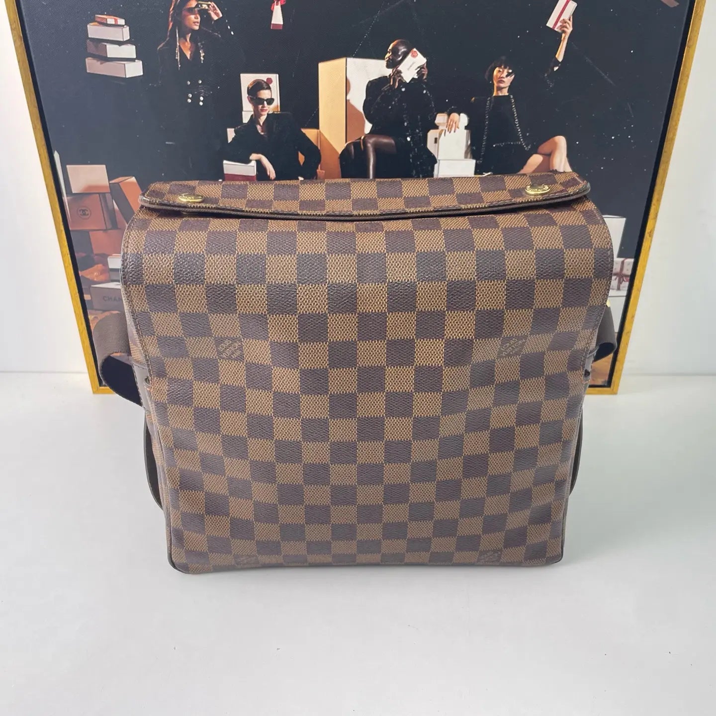Louis Vuitton Damier Ebene Shoulder Bag 27×13×23cm