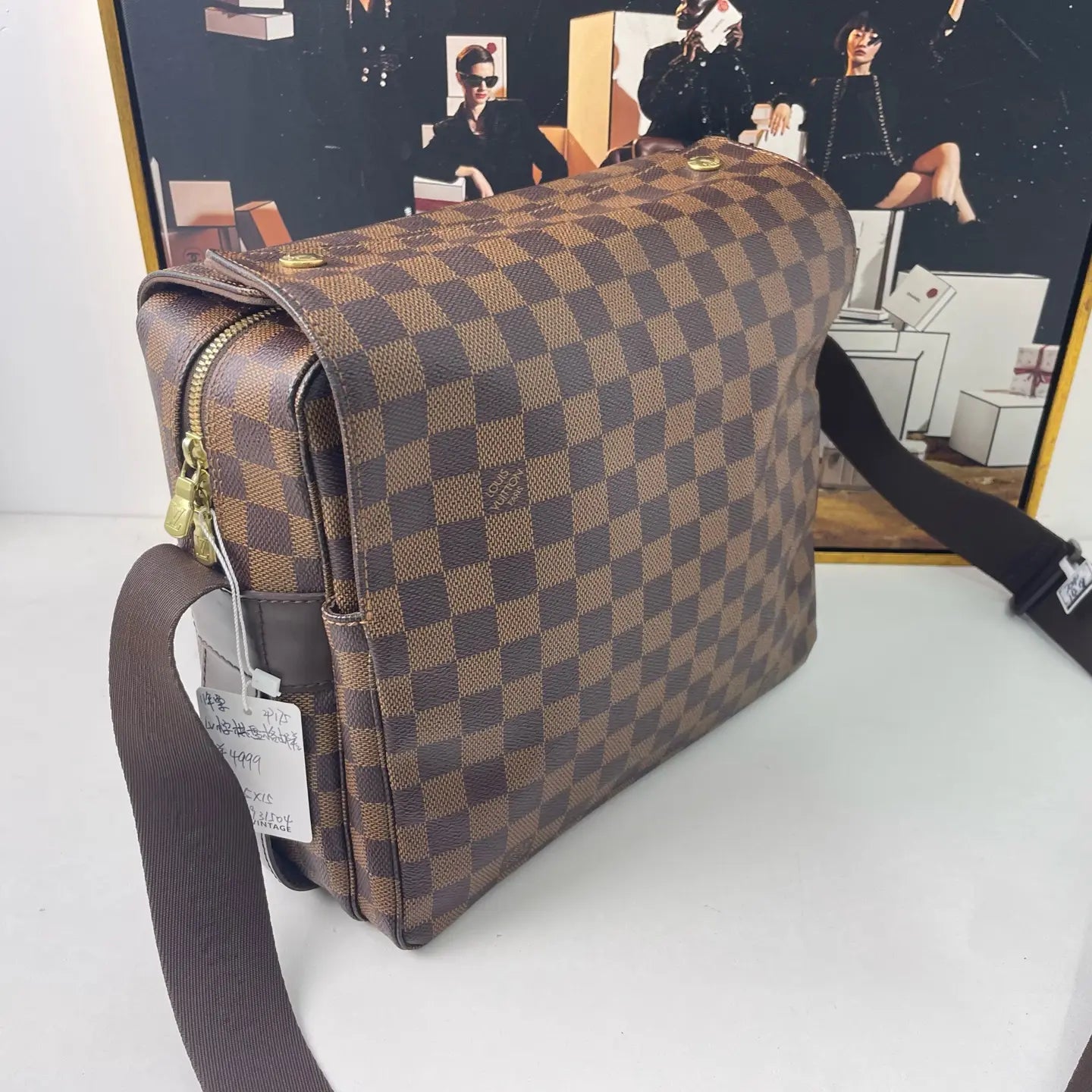 Louis Vuitton Damier Ebene Shoulder Bag 27×13×23cm