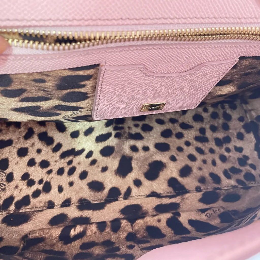 Dolce & Gabbana Sicily Leather Handbag 32×9×25cm