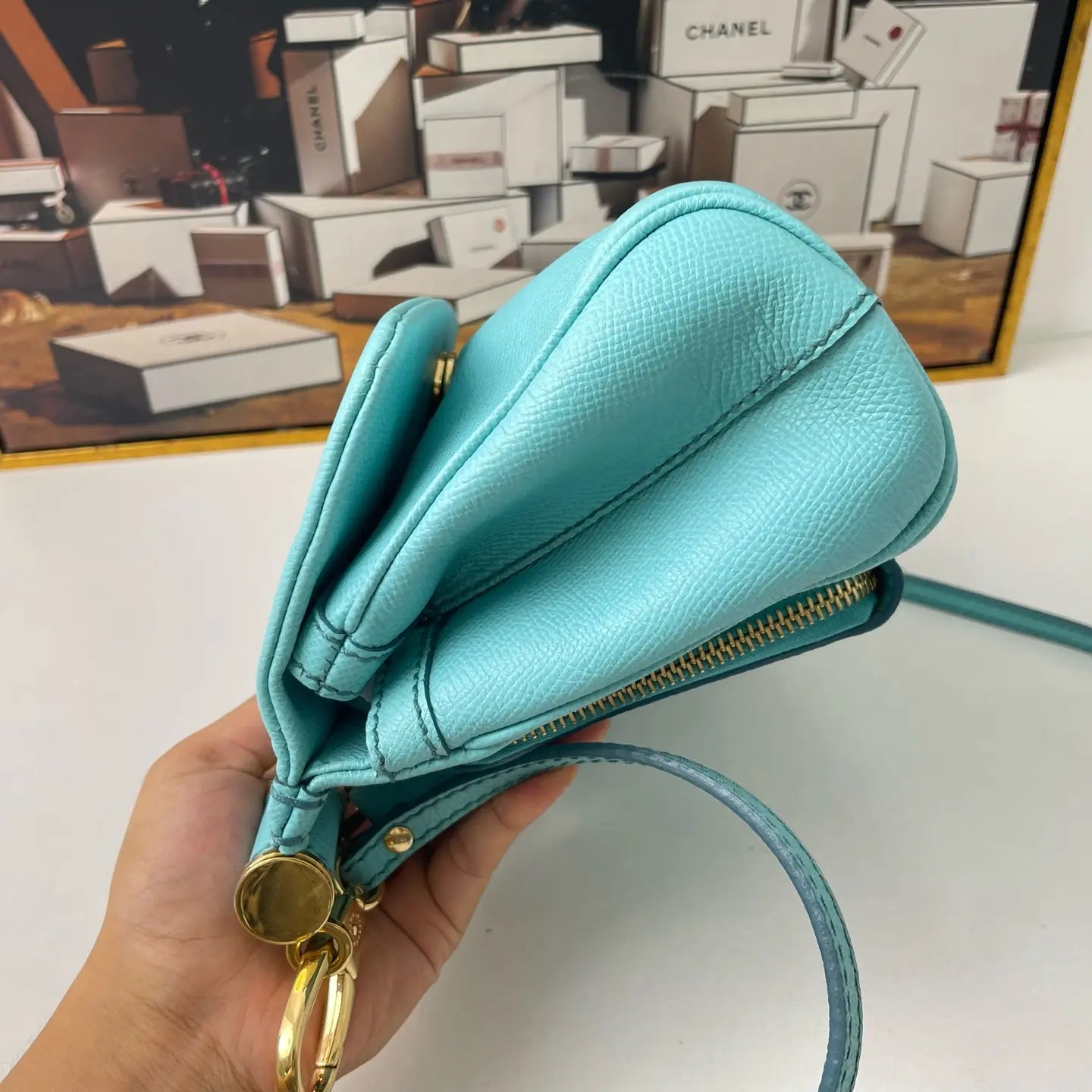 Dolce & Gabbana Sicily Mini Handbag Tiffany Blue 20×7×15cm
