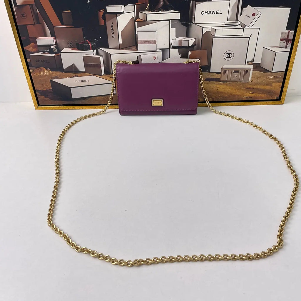 Dolce & Gabbana Chain Crossbody Bag 15×9.5cm