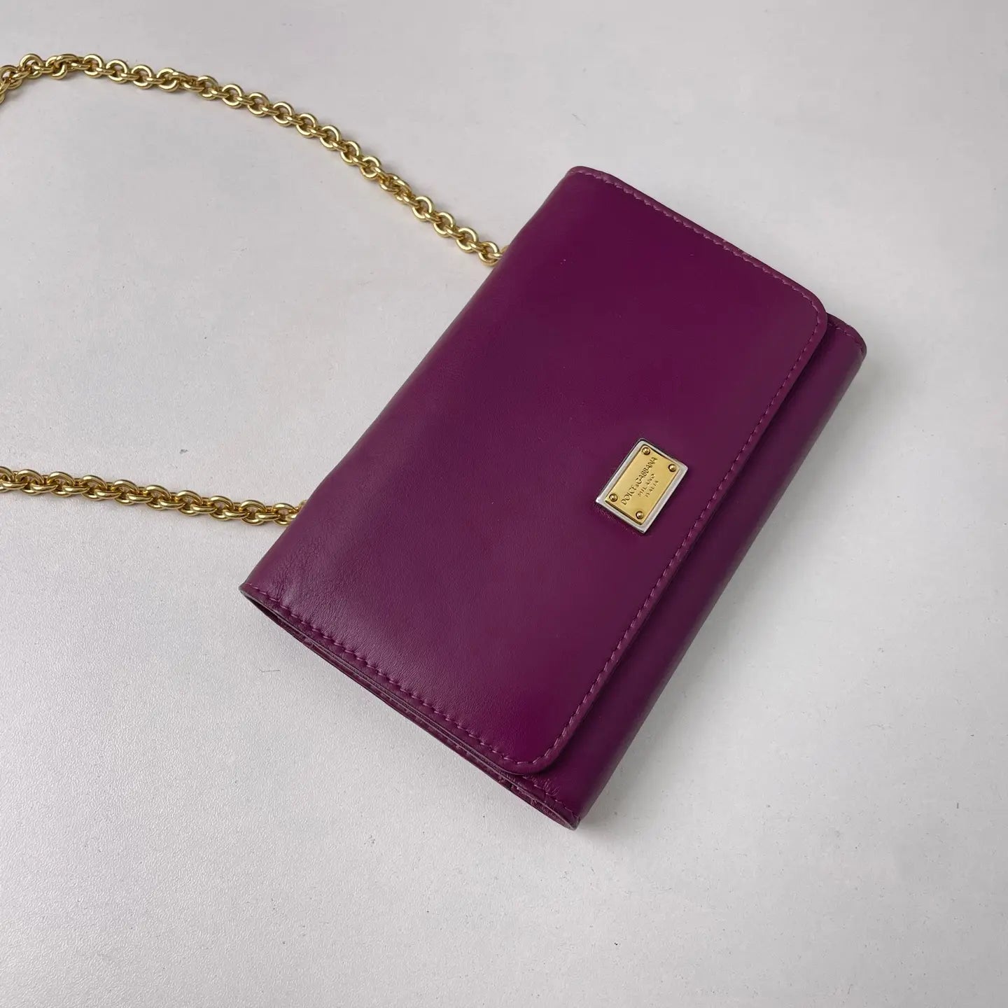 Dolce & Gabbana Chain Crossbody Bag 15×9.5cm