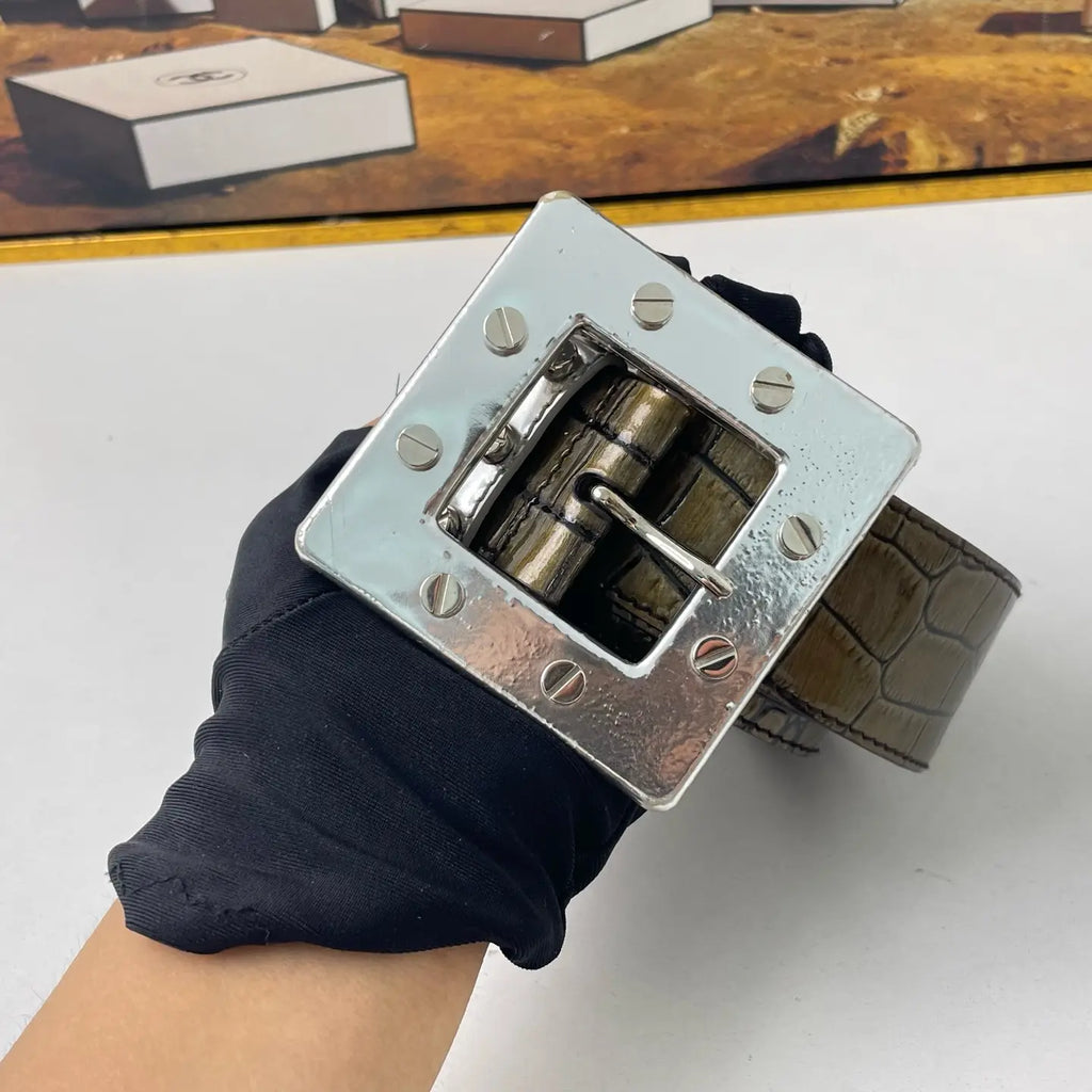 Dolce & Gabbana Crocodile Leather Belt 90cm