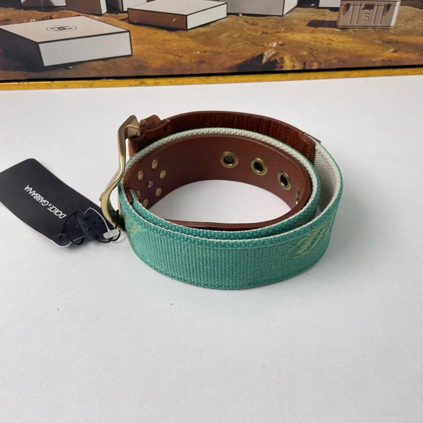 Dolce & Gabbana Leather Belt 95cm