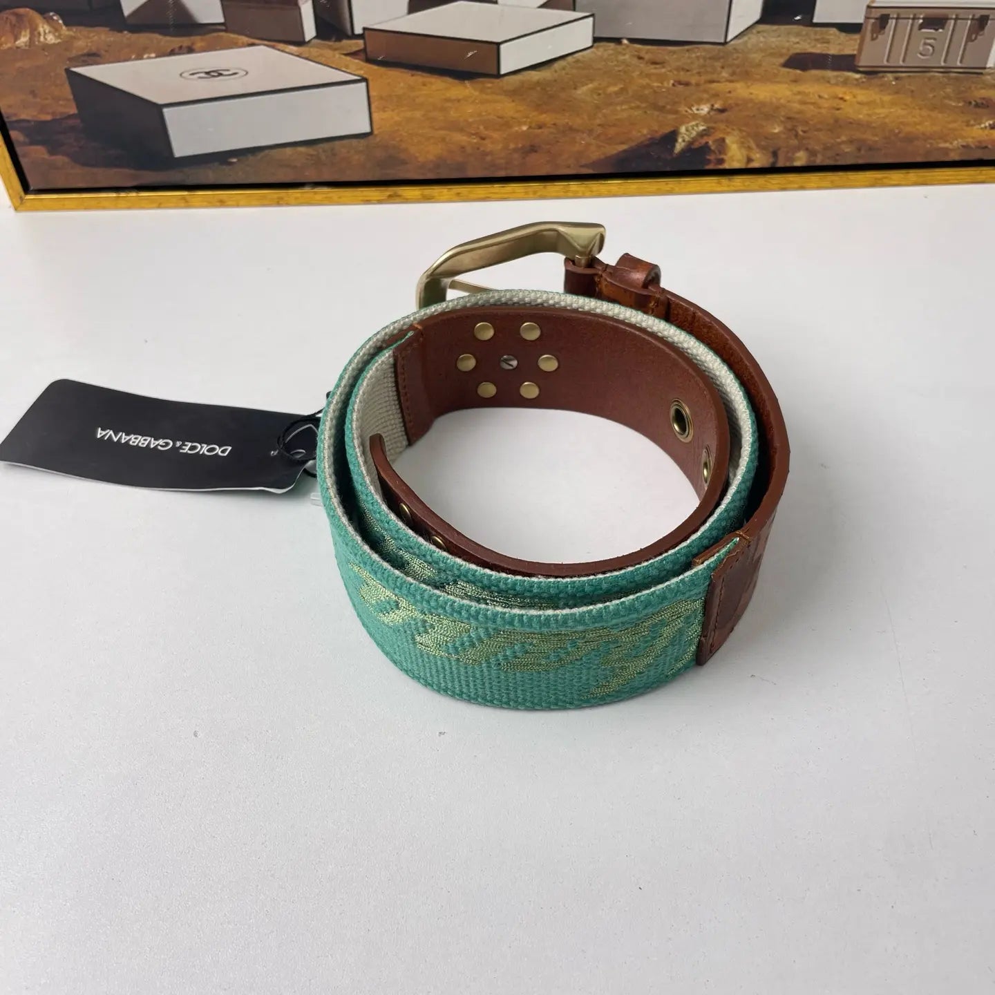 Dolce & Gabbana Leather Belt 95cm