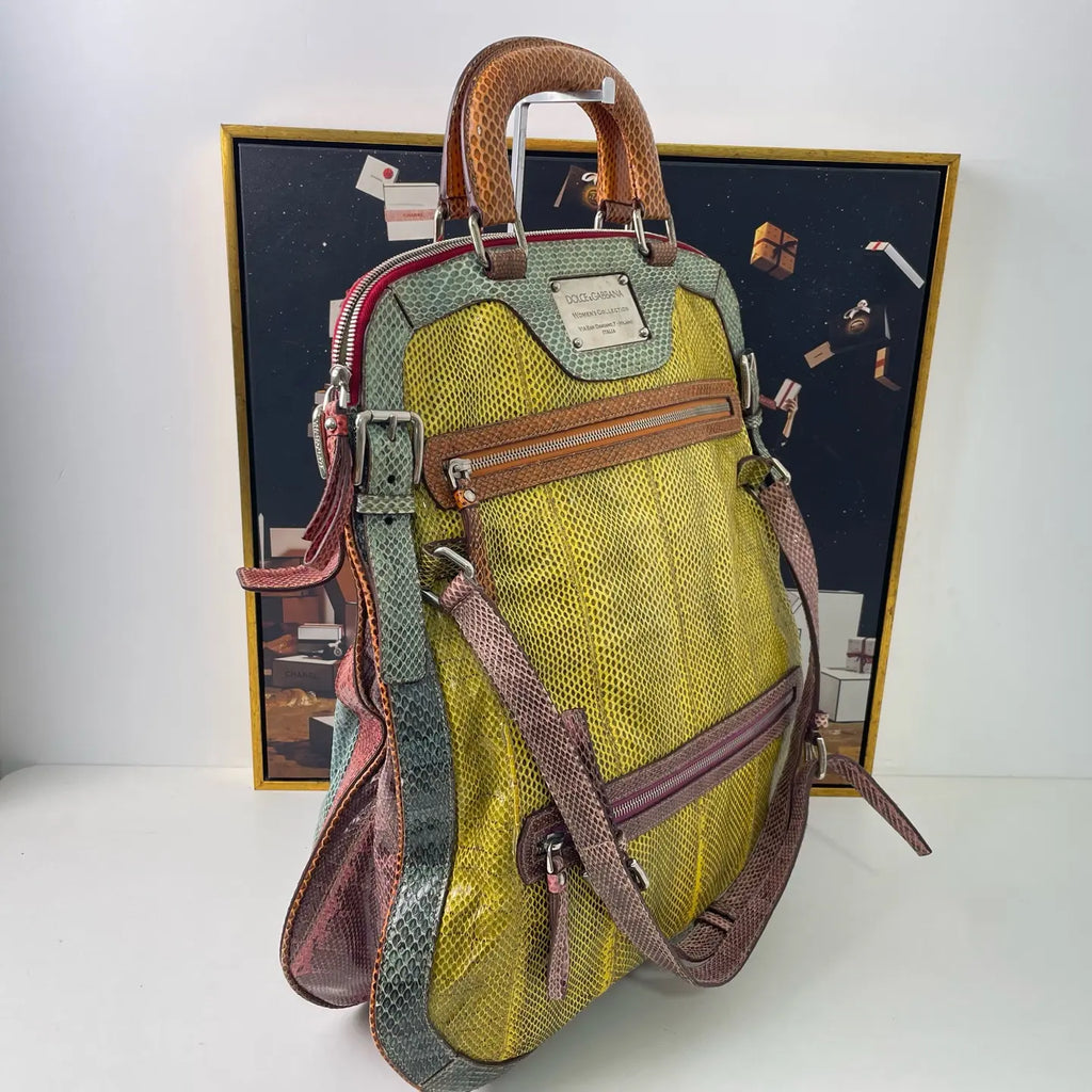 Dolce & Gabbana Leather Shoulder Handbag 38×46cm