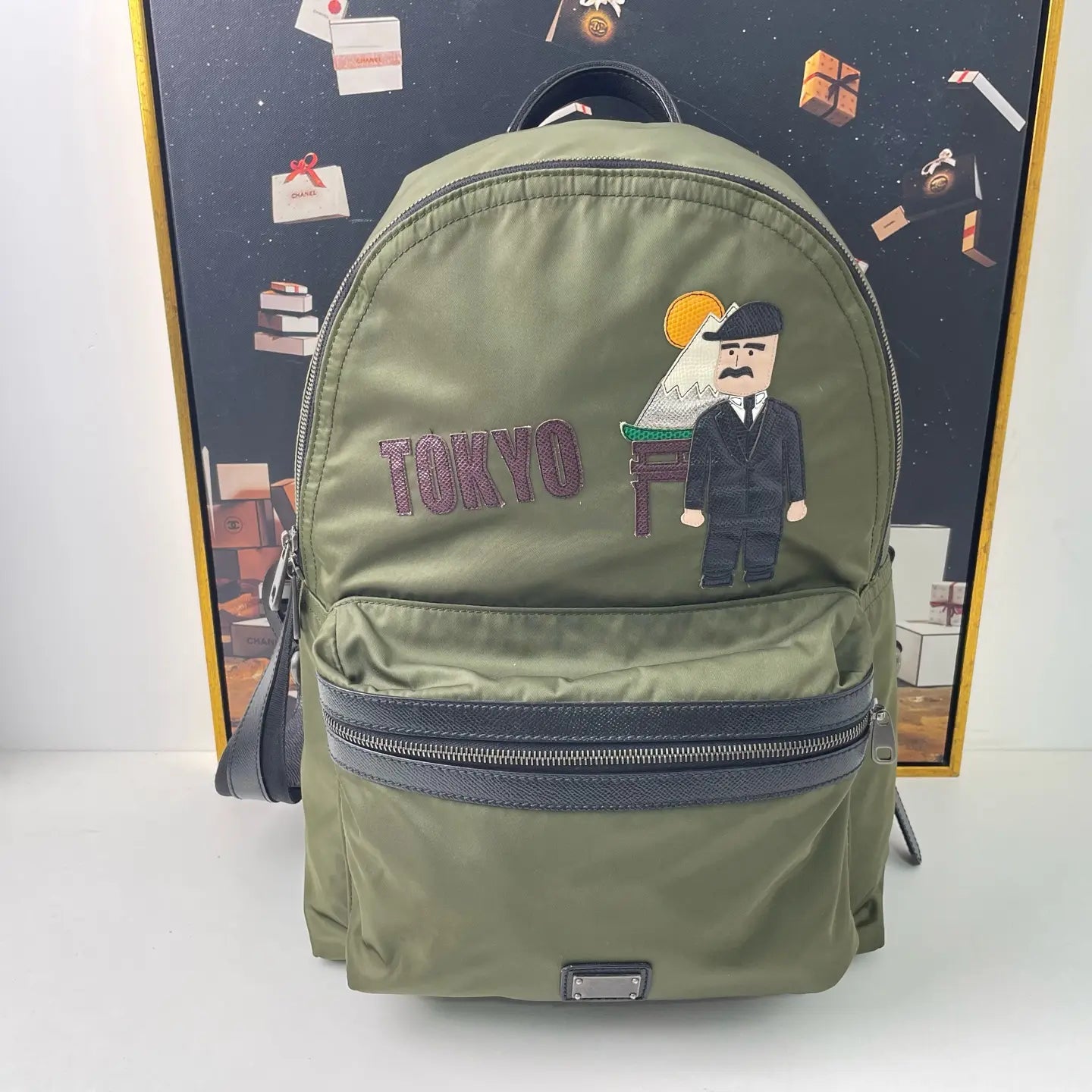 Dolce & Gabbana Limited Edition Parachute Nylon Backpack 30×12×44cm