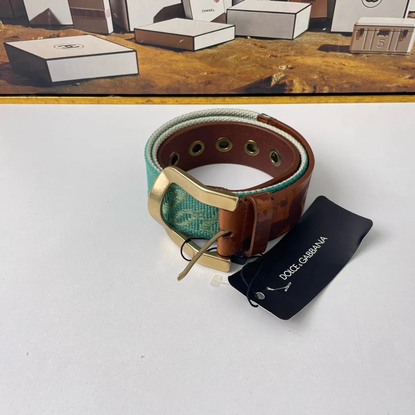 Dolce & Gabbana Leather Belt 90cm