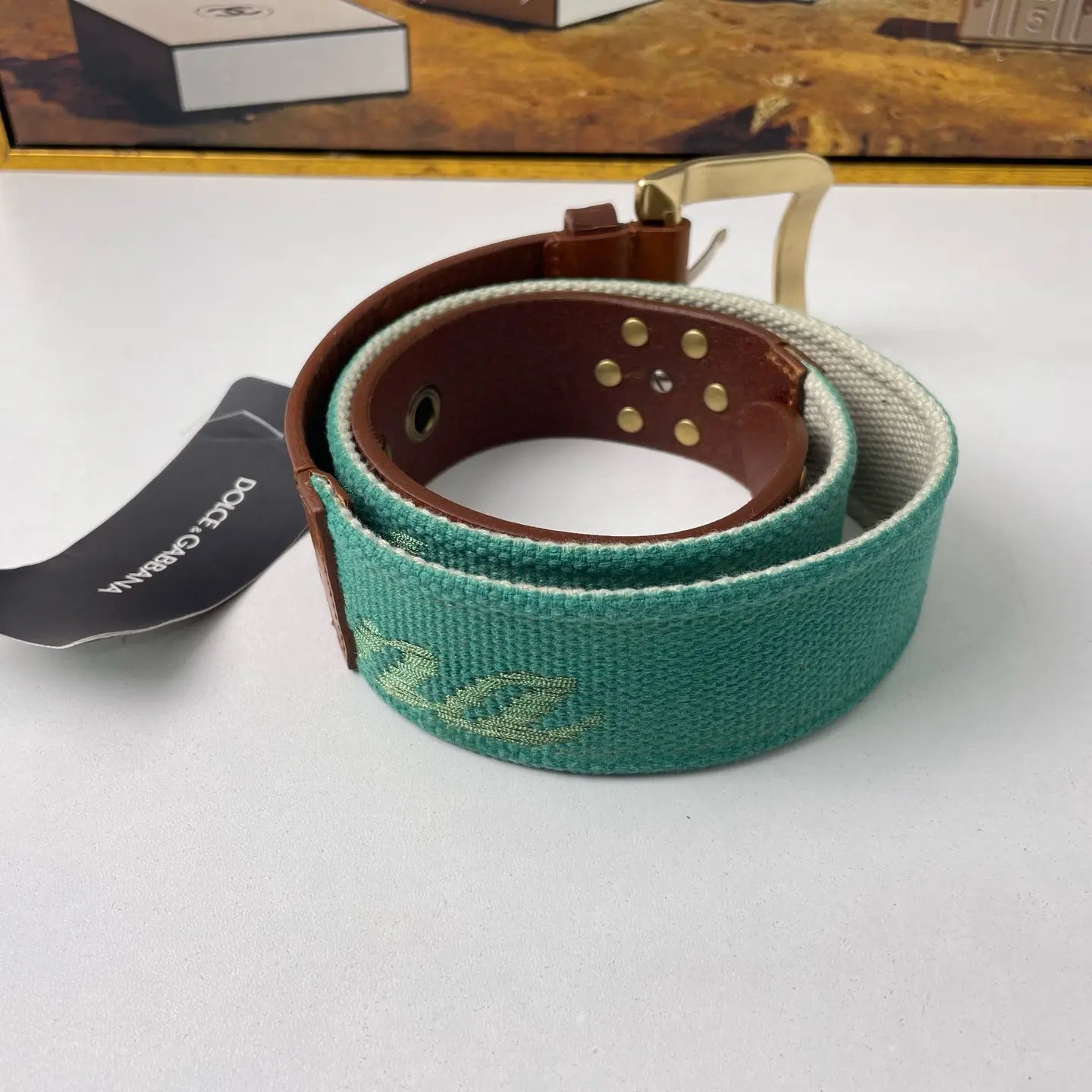 Dolce & Gabbana Leather Belt 90cm