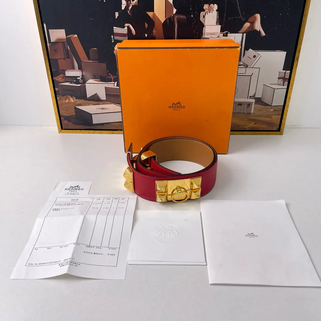 Hermès Collier de Chien Belt 85cm