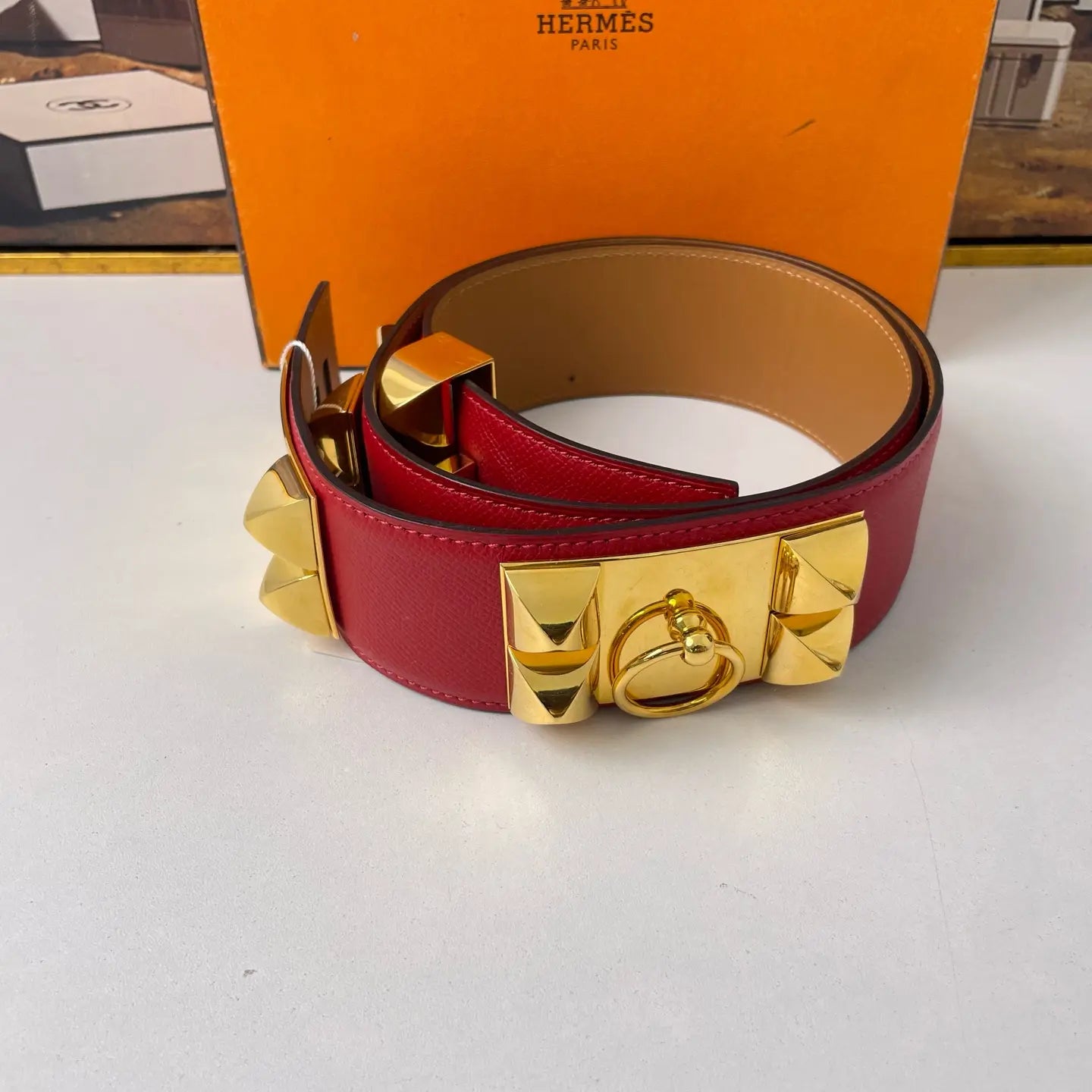 Hermès Collier de Chien Belt 85cm