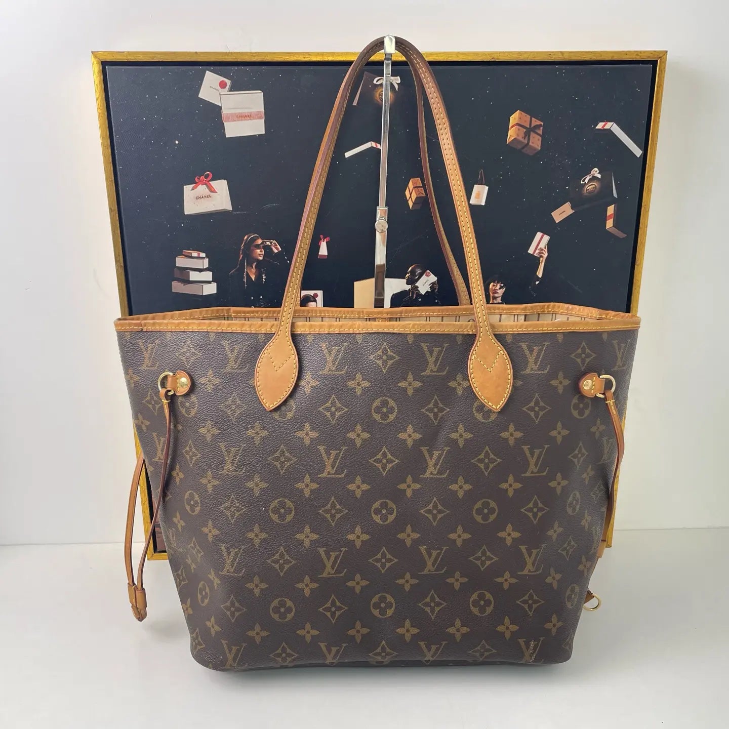 Louis Vuitton Monogram Neverfull Tote Bag 32×28cm – 97% New