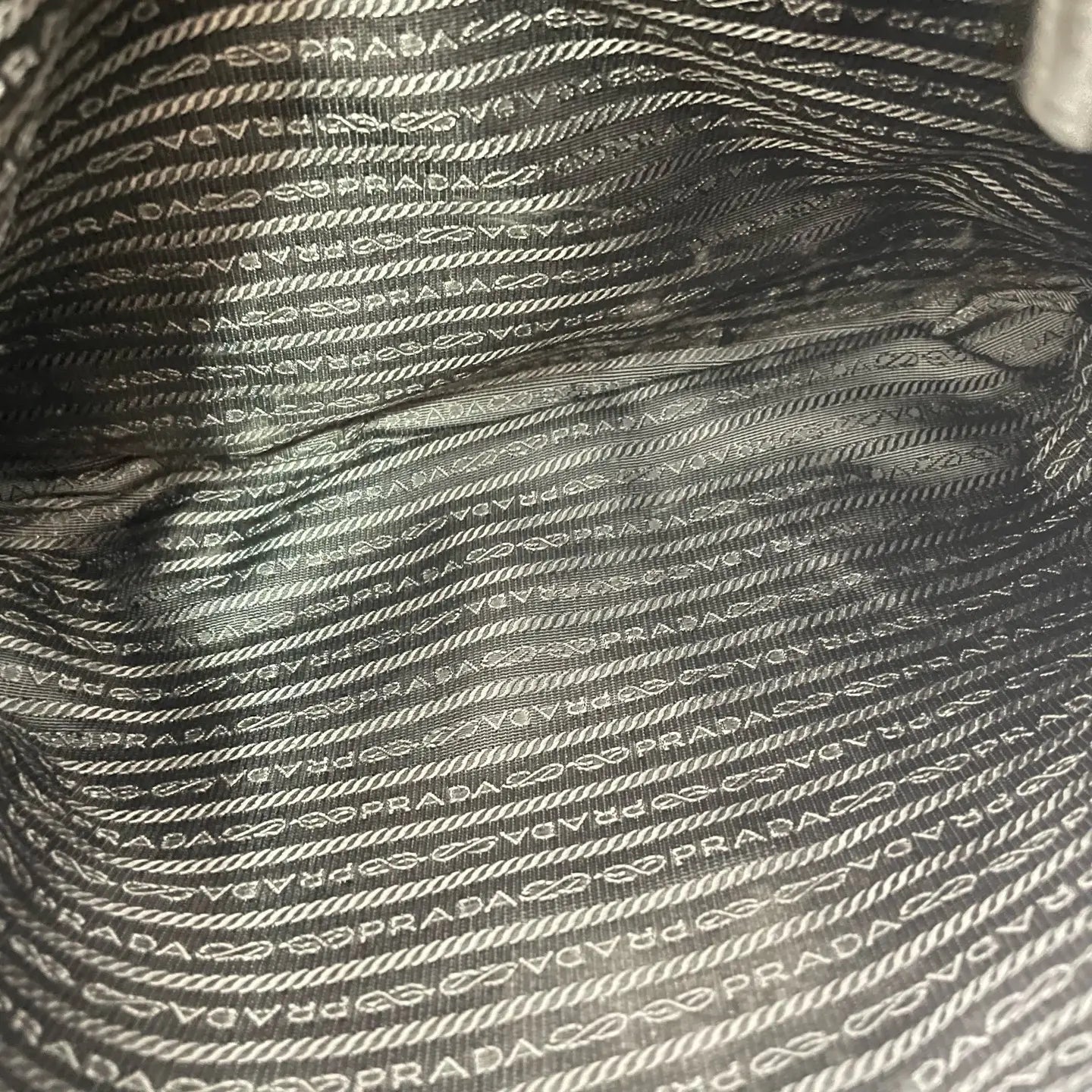 Prada Black Leather Shoulder Bag 35×32cm – 97% New