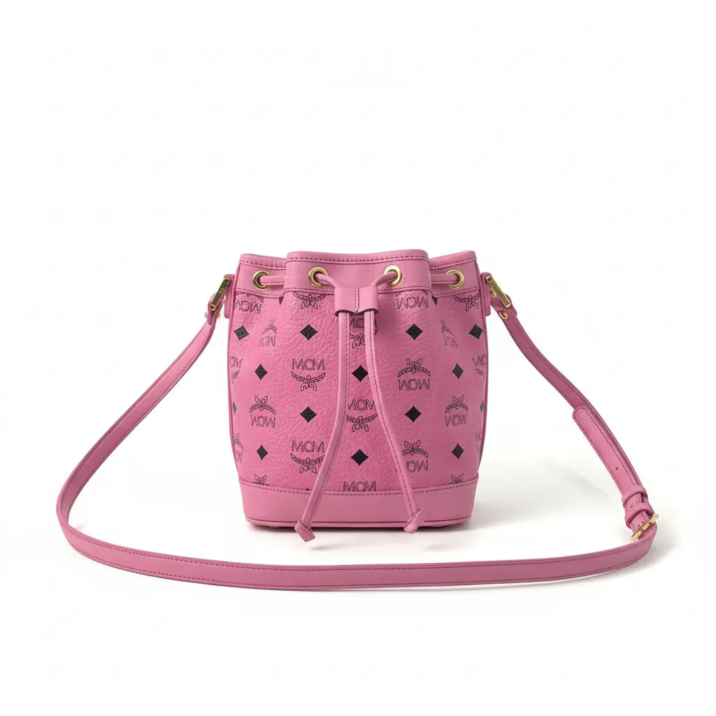 MCM Studded Bucket Bag 17×11cm