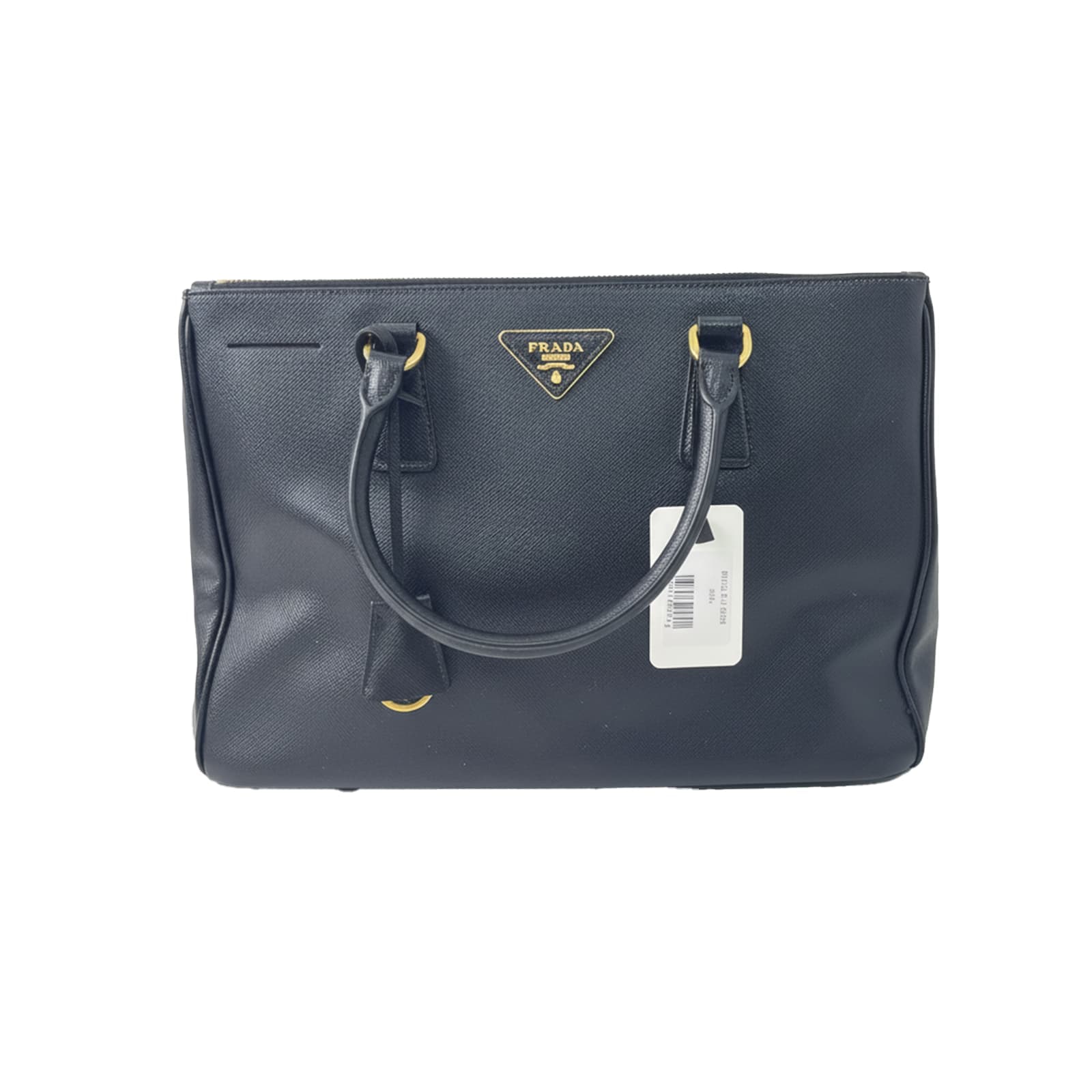Prada Saffiano Leather Double Handle Bag 34×15cm