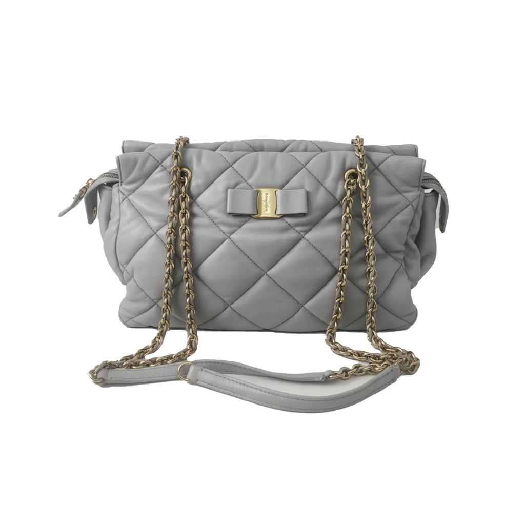 Ferragamo Chain Shoulder Bag 29×10cm